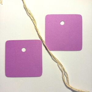 💜 Purple Square Gift Tags 💜